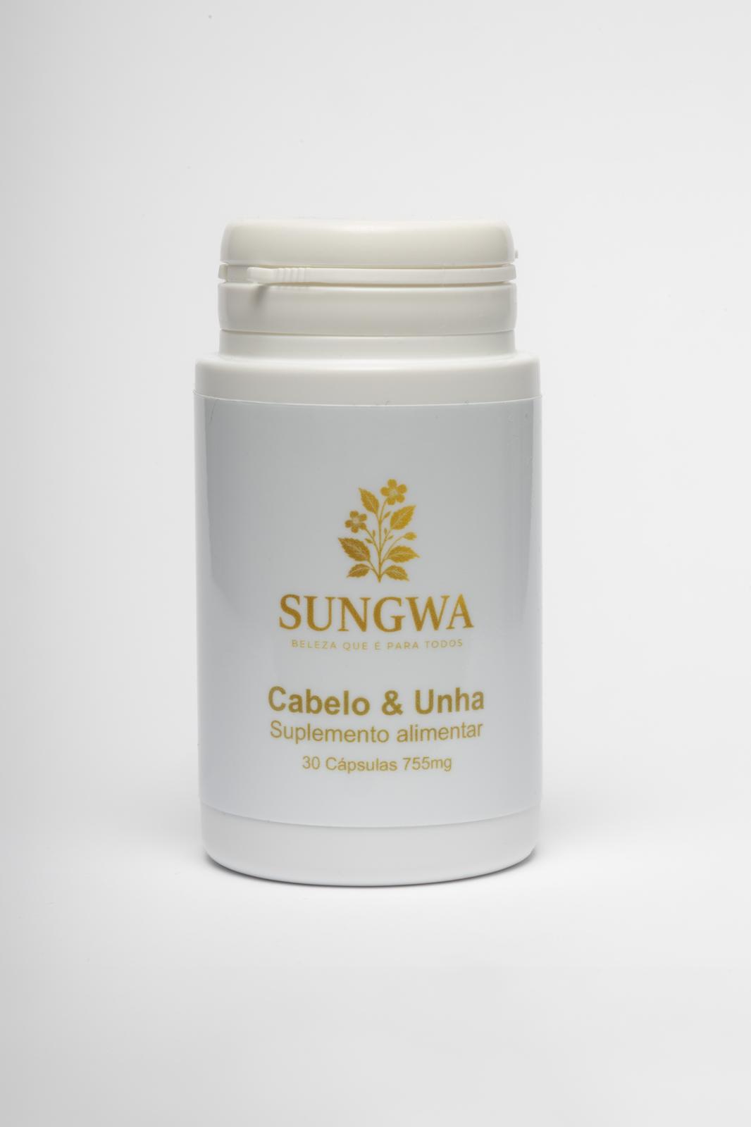 COLEÇÃO SUNGWA ESSÊNCIA NATURAL                    Detox capilar natural + Suplemento alimentar cabelo & unha