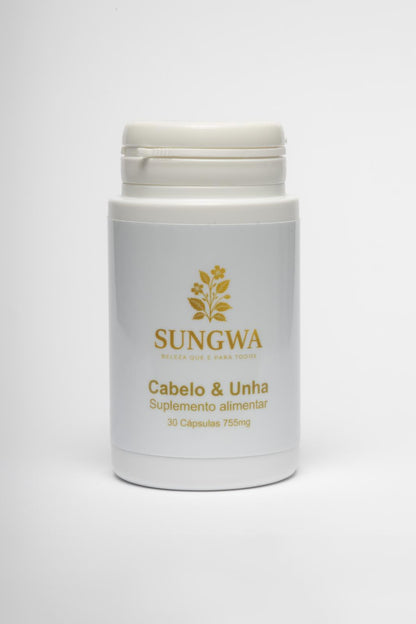 COLEÇÃO SUNGWA ESSÊNCIA NATURAL                    Detox capilar natural + Suplemento alimentar cabelo & unha