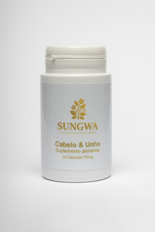 COLEÇÃO SUNGWA ESSÊNCIA NATURAL                    Detox capilar natural + Suplemento alimentar cabelo & unha